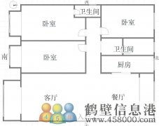 老區城市家園3室2廳2衛（老公安局家屬院）